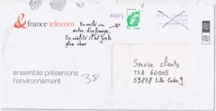 Lettre à France Telecom, plus précisément au Service Clients, TSA 60005, 59878 Lille Cedex 9